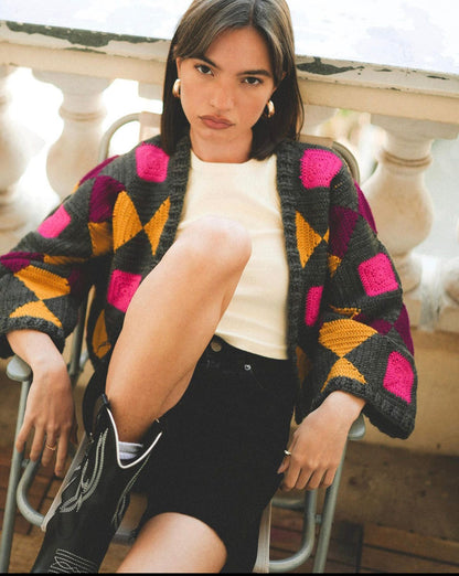 Geometrie Jacke Haakpatroon PDF 🇳🇱