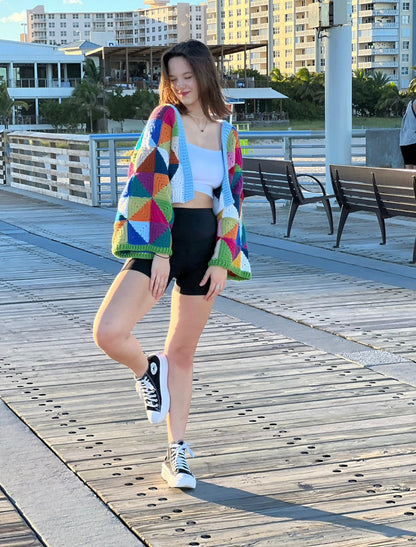 Geometrie Kaleidoscoop jas Haakpatroon PDF 🇳🇱