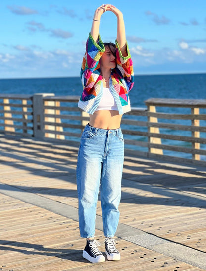 Geometrie Kaleidoscoop jas Haakpatroon PDF 🇳🇱